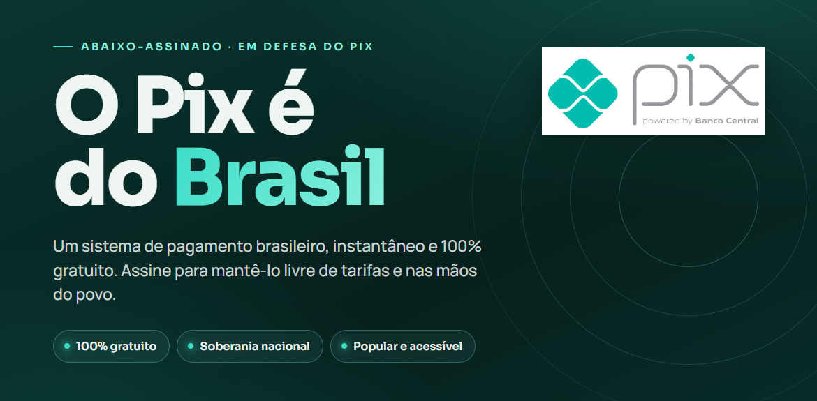 O Pix é do Brasil